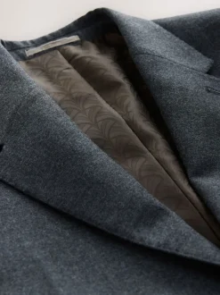 Pakken*Next - Tailored Fit Merino Wool Blend Suit Jacket Blauw