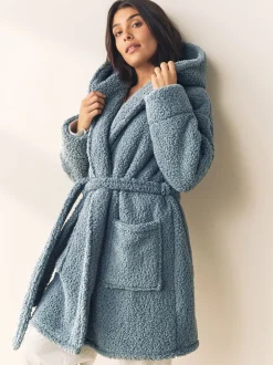 Badjassen*Next - Teddy badjas Blauw