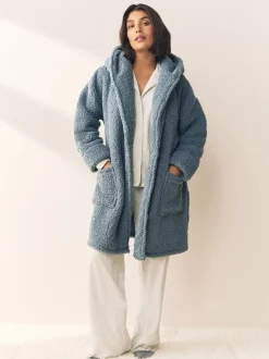 Badjassen*Next - Teddy badjas Blauw