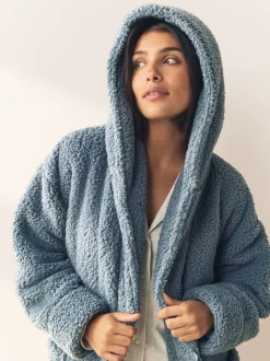Badjassen*Next - Teddy badjas Blauw