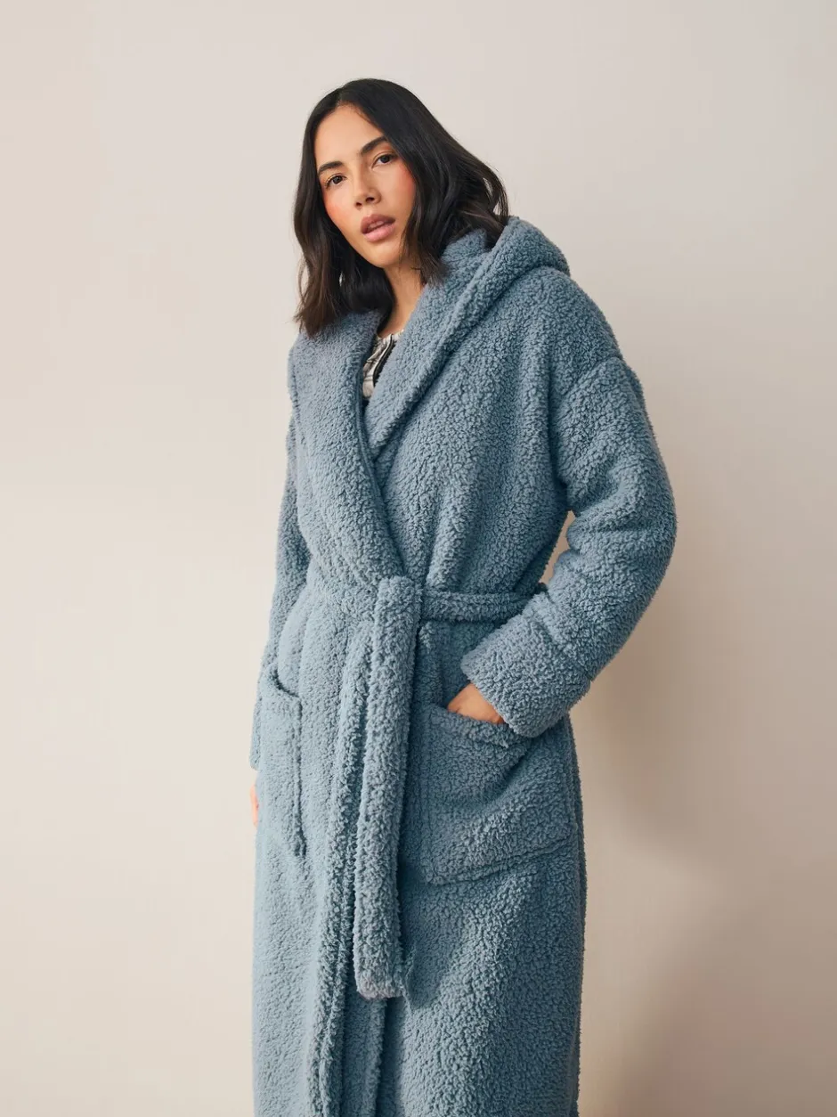 Badjassen|Next - Teddy badjas Blauw