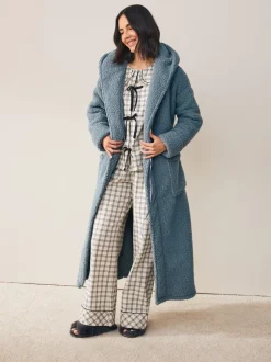 Badjassen|Next - Teddy badjas Blauw