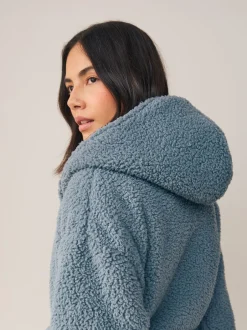 Badjassen|Next - Teddy badjas Blauw