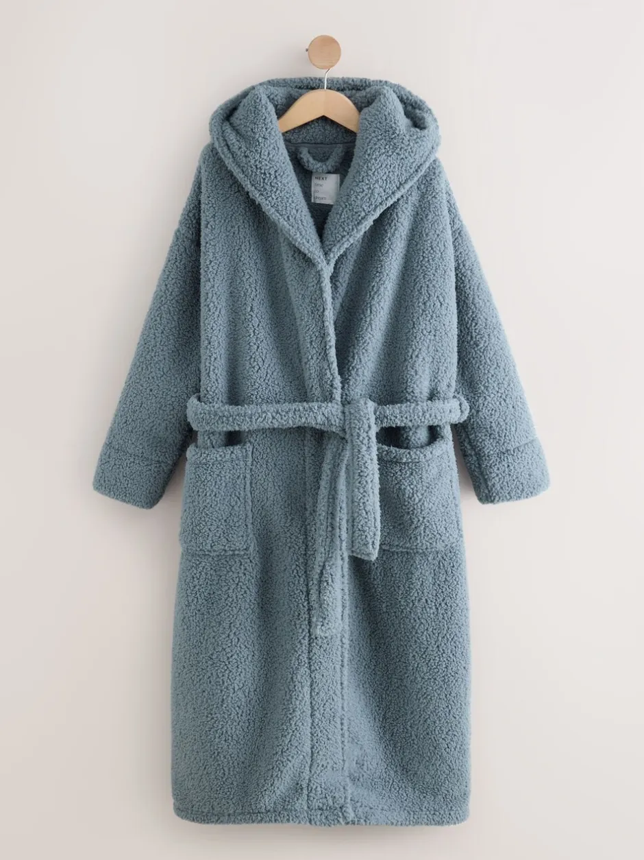 Badjassen|Next - Teddy badjas Blauw