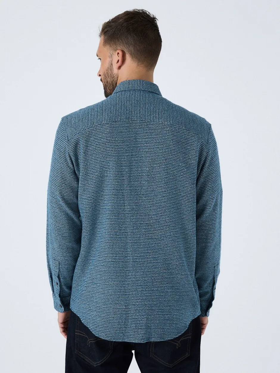Shirts|Next - Textured Shacket Overshirt Blauw