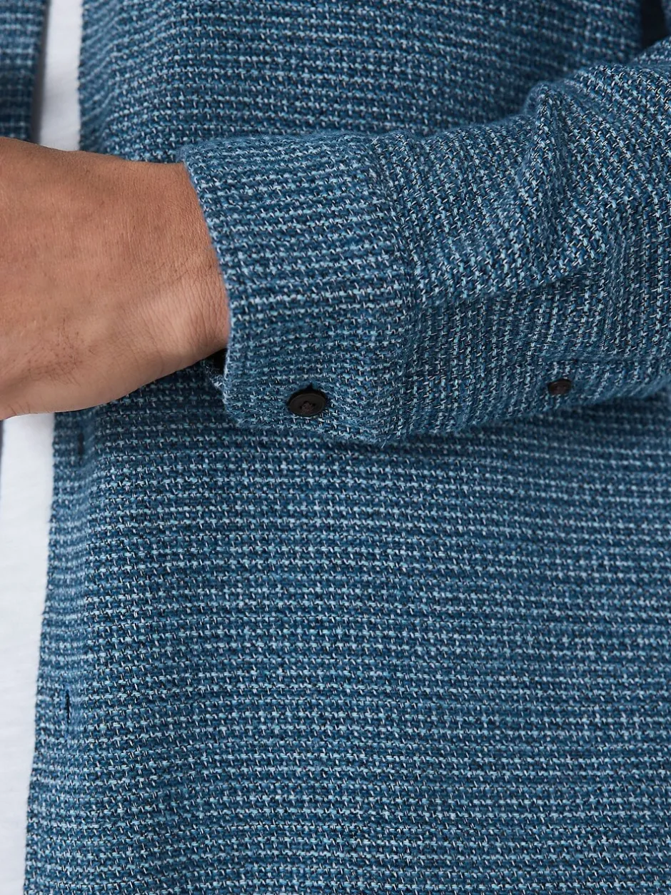 Shirts|Next - Textured Shacket Overshirt Blauw