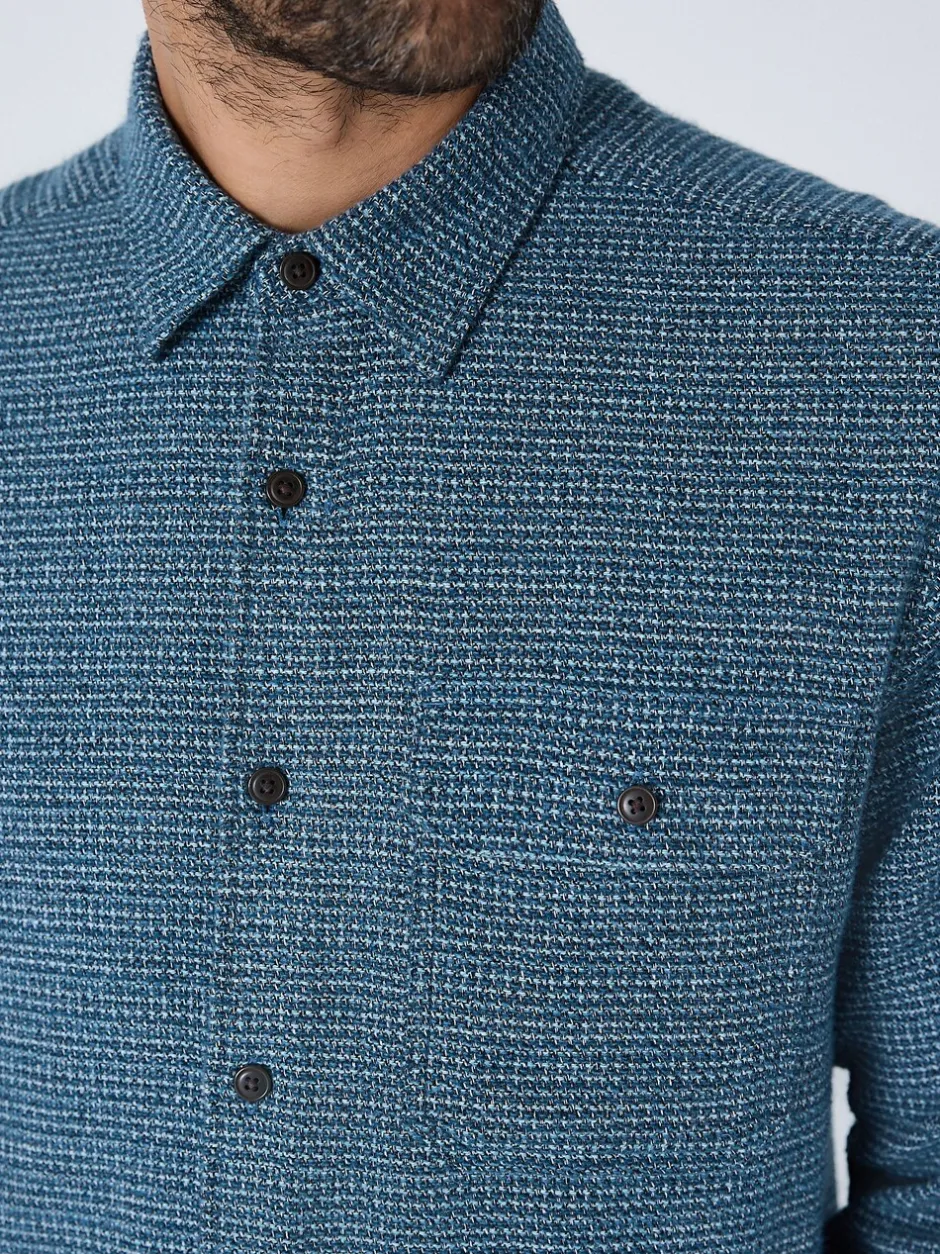 Shirts|Next - Textured Shacket Overshirt Blauw