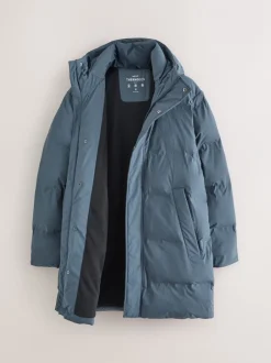 Jassen En Jacks|Next - ThermoGen regenbestendige gewatteerde Jack Blauw