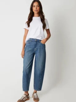 Jeans*Threadbare - jeans met ruime rechte pijpen Blauw