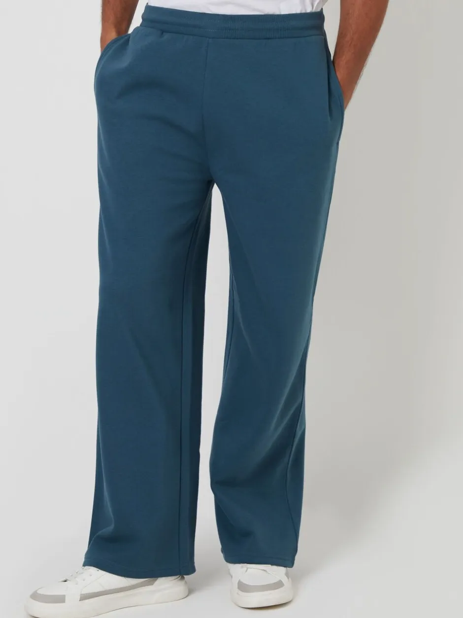 Joggingbroeken*Threadbare - Wide Leg Joggers Blauw