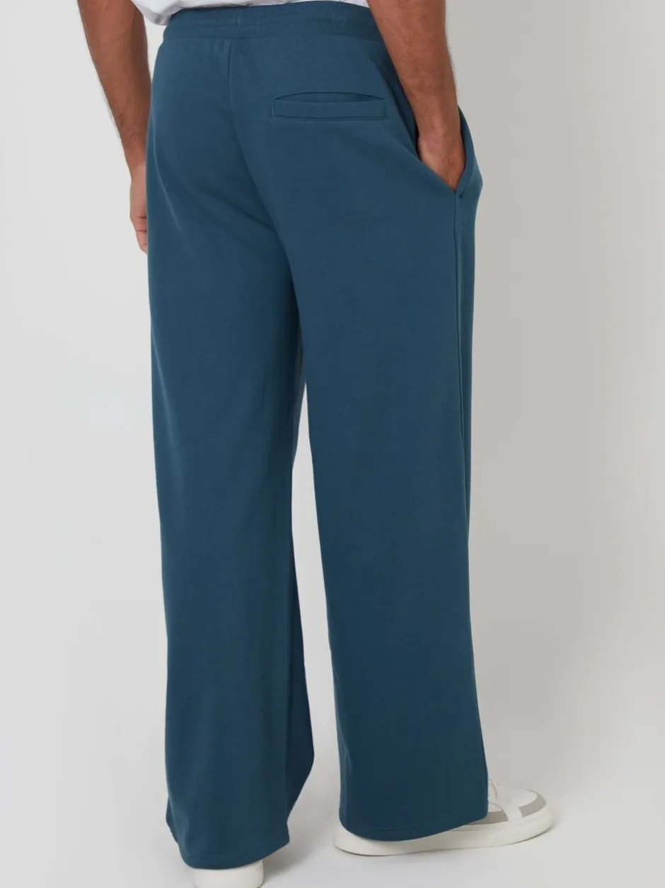 Joggingbroeken*Threadbare - Wide Leg Joggers Blauw