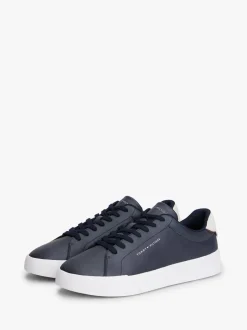 Sneakers*Tommy Hilfiger - Court Essential Leather Trainers Blauw