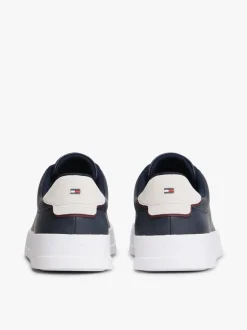 Sneakers*Tommy Hilfiger - Court Essential Leather Trainers Blauw