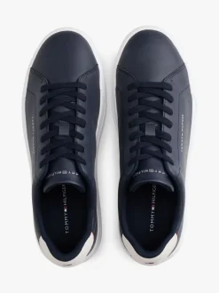 Sneakers*Tommy Hilfiger - Court Essential Leather Trainers Blauw