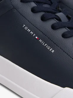 Sneakers*Tommy Hilfiger - Court Essential Leather Trainers Blauw
