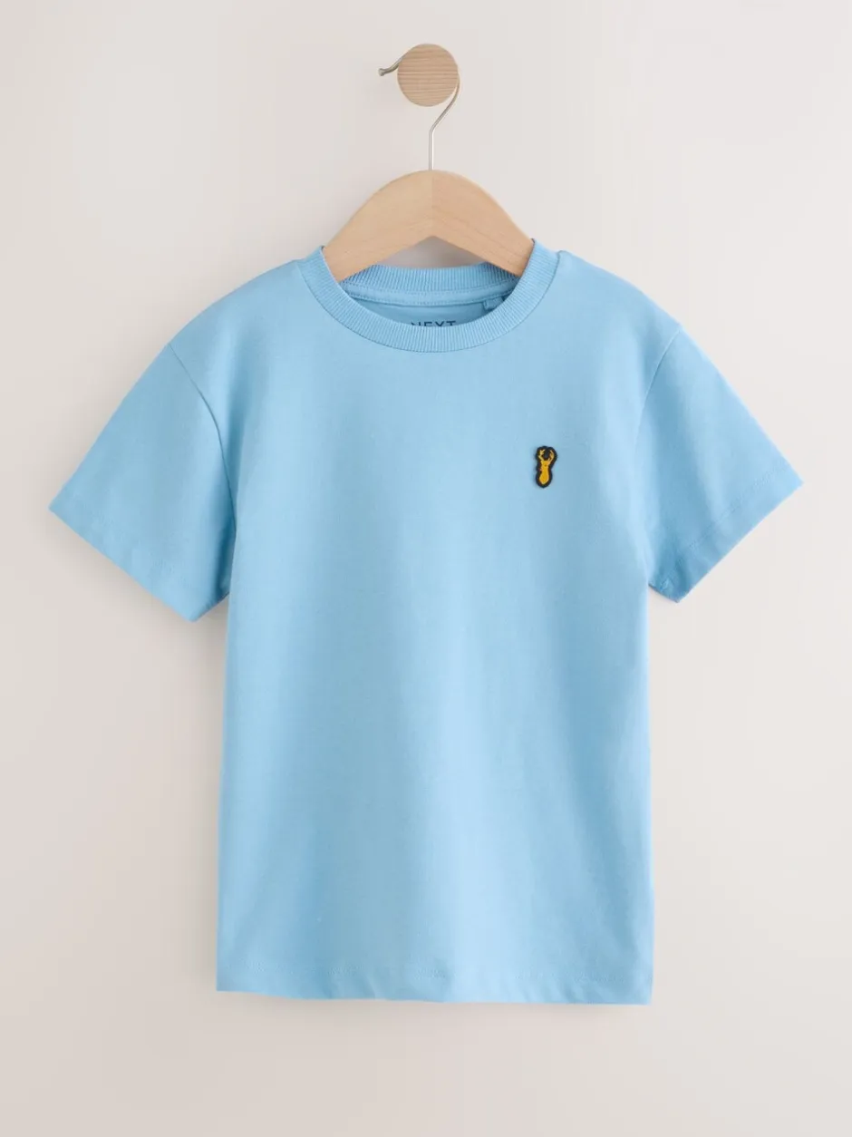 T-Shirts|Tops*Next Blauw - T-shirts met korte mouwen en geborduurd rendier, verpakking van 4 (3-16jr)