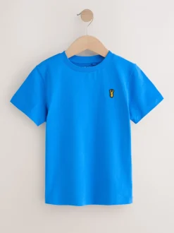 T-Shirts|Tops*Next Blauw - T-shirts met korte mouwen en geborduurd rendier, verpakking van 4 (3-16jr)
