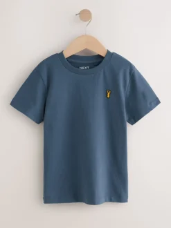 T-Shirts|Tops*Next Blauw - T-shirts met korte mouwen en geborduurd rendier, verpakking van 4 (3-16jr)