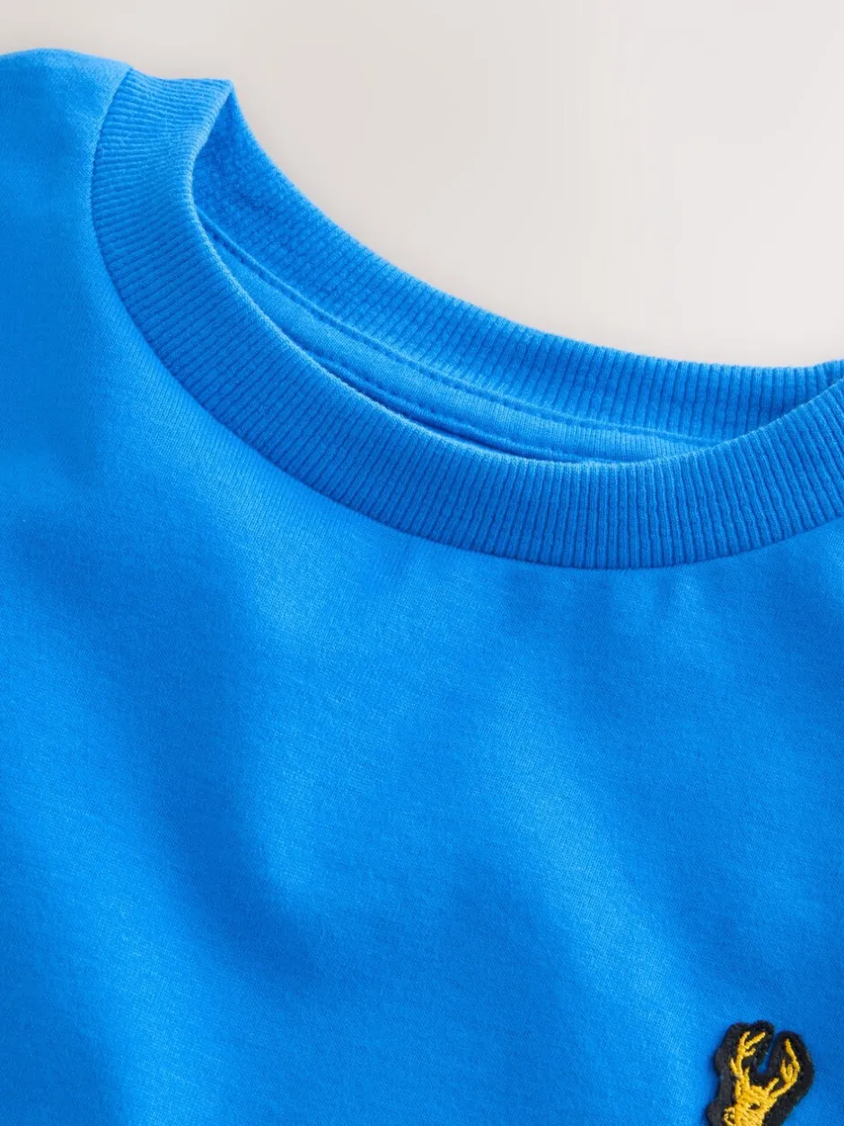 T-Shirts|Tops*Next Blauw - T-shirts met korte mouwen en geborduurd rendier, verpakking van 4 (3-16jr)