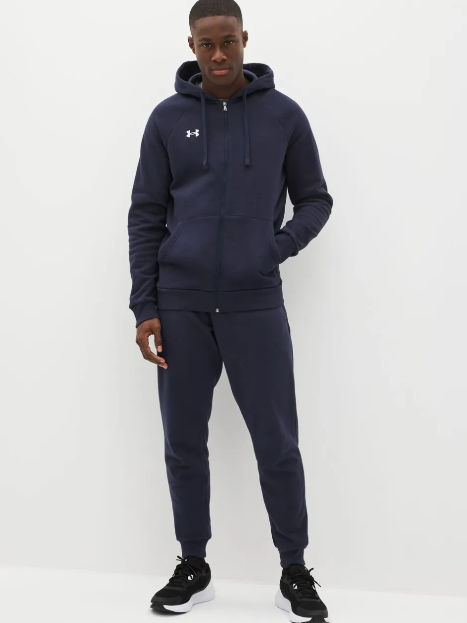 Sportkleding|Under Armour - Rival fleece hoodie met rits Blauw