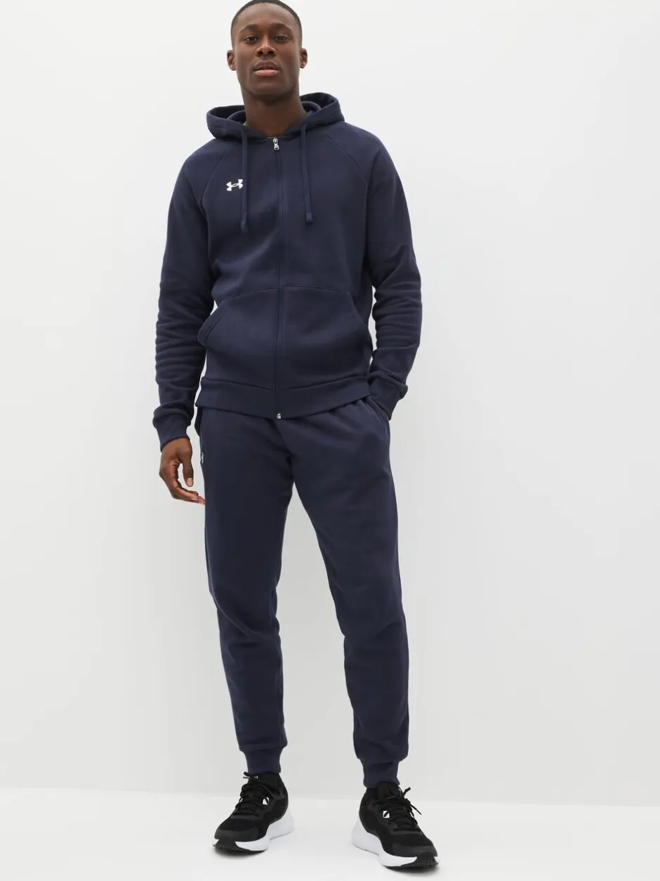 Sportkleding|Under Armour - Rival fleece hoodie met rits Blauw