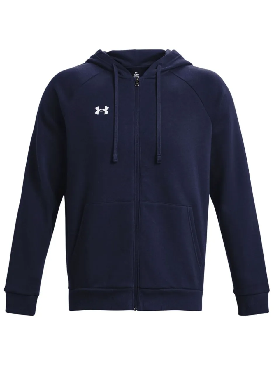 Sportkleding|Under Armour - Rival fleece hoodie met rits Blauw