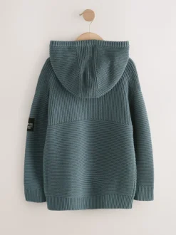Truien En Breisels|Sweaters En Hoody´S*Next Blauw - Utility gebreide hoodie (3-16jr)