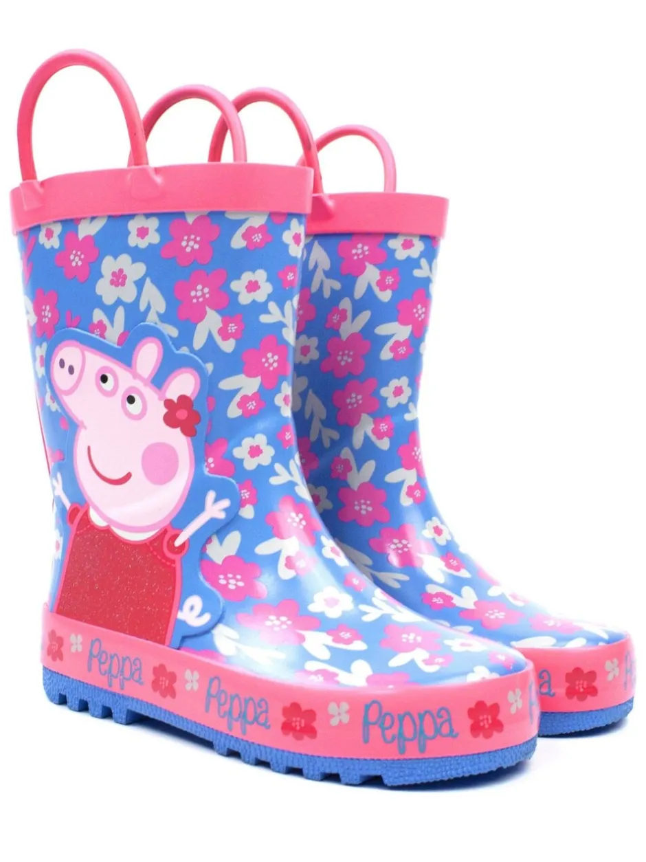 Laarzen|Vanilla Underground - Peppa Pig Kids Wellies with Handles Blauw