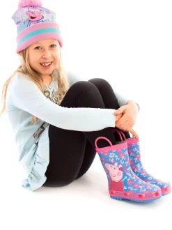 Laarzen|Vanilla Underground - Peppa Pig Kids Wellies with Handles Blauw
