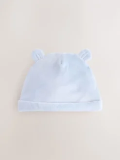 Mutsjes En Antikrabwantjes|Mutsen, Handschoenen En Sjaals*Next Blauw - Velours babymutsen 2 stuks (0-12mnd)