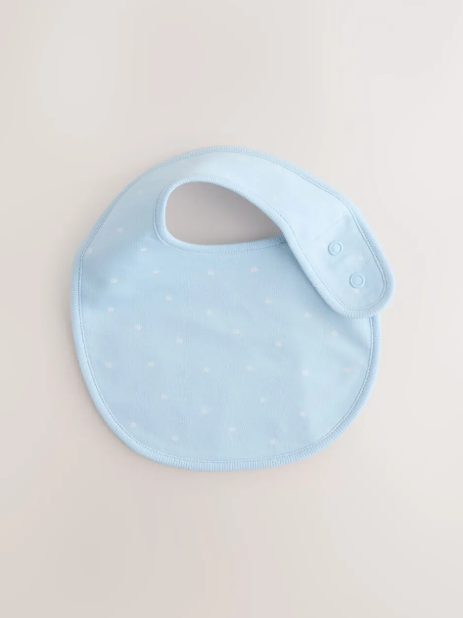 Slabbetjes|Next Blauw - Verpakking met 3 babyslabbetjes