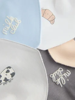 Slabbetjes*Next Blauw - Verpakking met 5 babyslabbetjes