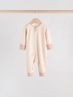 Babypakjes En Babypyjama's*Next Blauw - Verpakking van 4 Baby slaappakjes zonder voetjes met tweewegrits (0mnd-3jr)