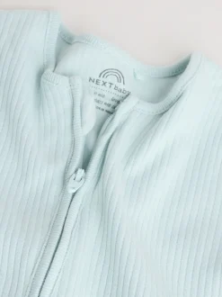 Babypakjes En Babypyjama's|Next Blauw - Verpakking van 5 babyslaappakjes met tweewegrits (0 mnd - 3 jr)