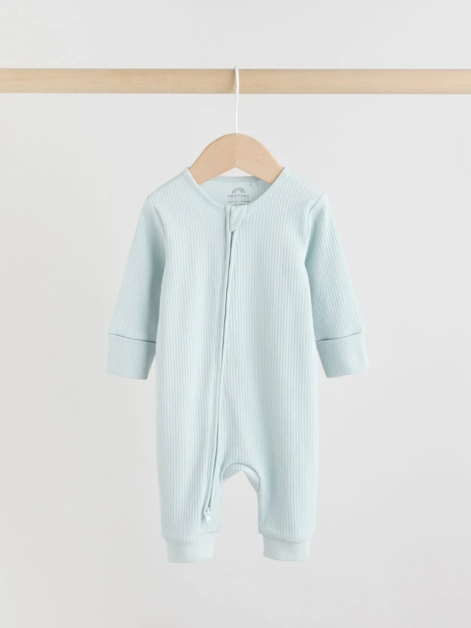 Babypakjes En Babypyjama's|Next Blauw - Verpakking van 5 babyslaappakjes met tweewegrits (0 mnd - 3 jr)