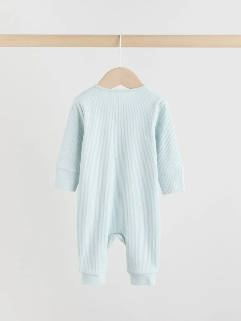Babypakjes En Babypyjama's|Next Blauw - Verpakking van 5 babyslaappakjes met tweewegrits (0 mnd - 3 jr)