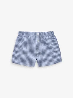 Ondergoed|Next Blauw - Verpakking van 3 boxershorts van 100% katoen (2-16jr)