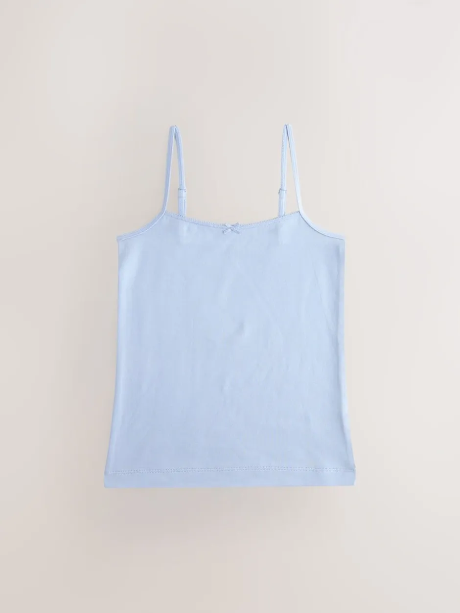 Alle Ondergoed|Tops*Next - Verpakking van 3 cami topjes met bandjes en print (1,5 - 16 jr) Blauw