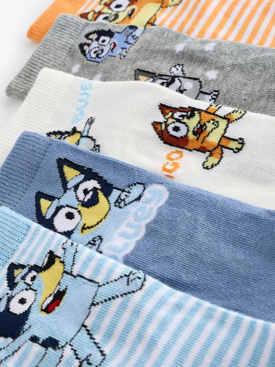 Sokken|Next Blauw - Verpakking van 5 paar Character sokken met hoog katoengehalte