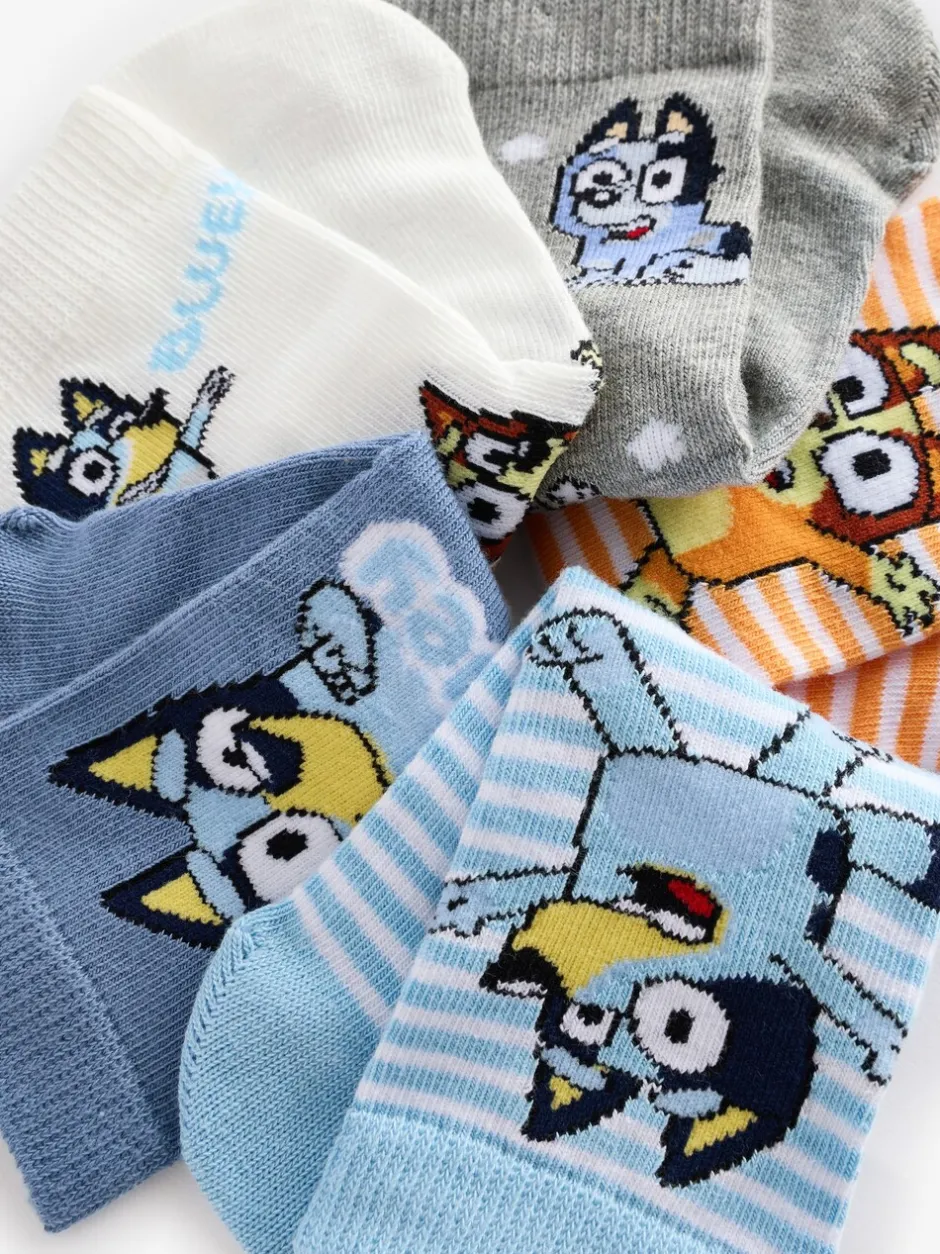 Sokken|Next Blauw - Verpakking van 5 paar Character sokken met hoog katoengehalte