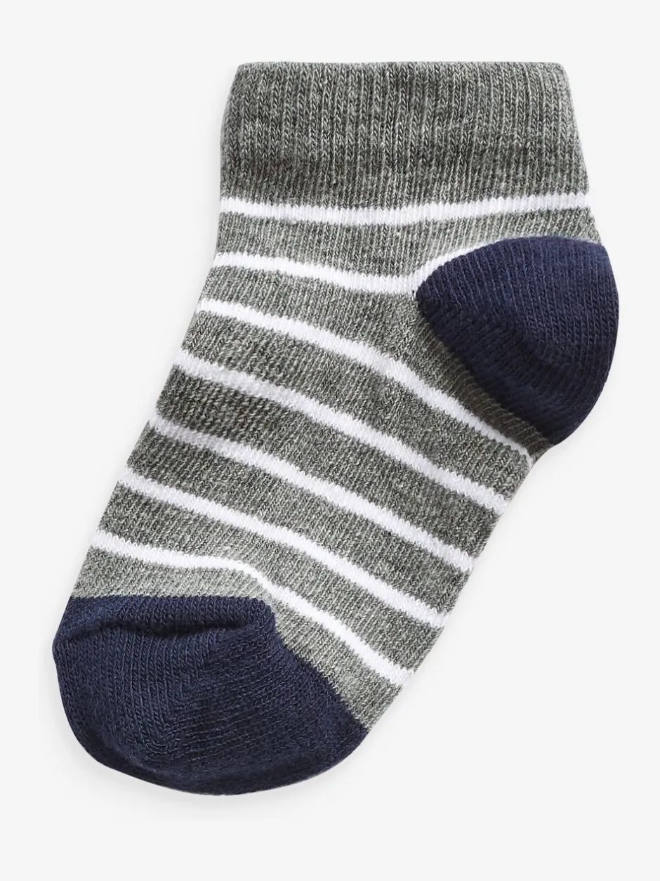 Sokken*Next Blauw - Verpakking van 7 paar sneakersokken met hoog aandeel katoen