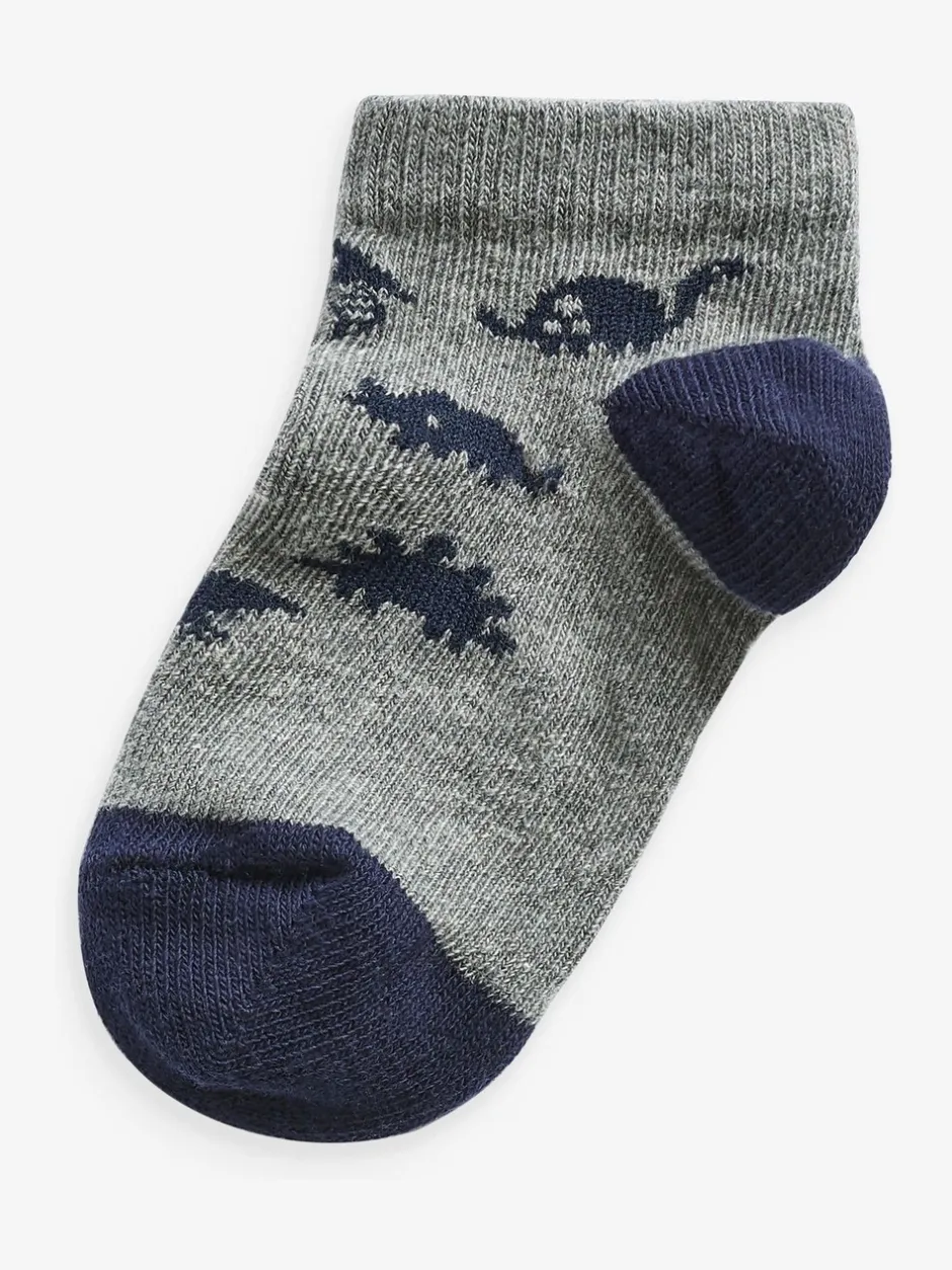 Sokken*Next Blauw - Verpakking van 7 paar sneakersokken met hoog aandeel katoen