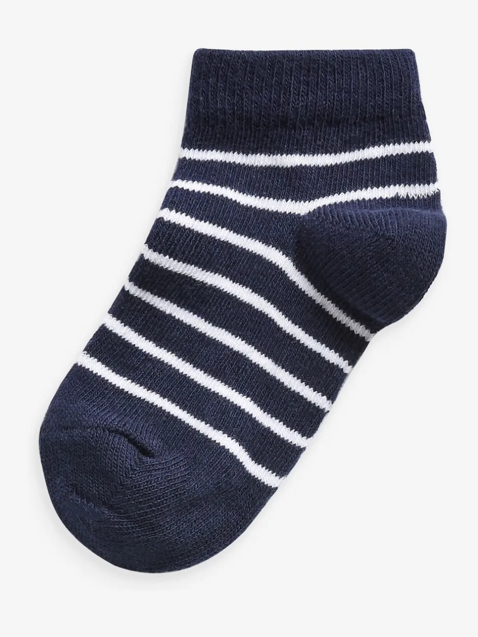 Sokken*Next Blauw - Verpakking van 7 paar sneakersokken met hoog aandeel katoen
