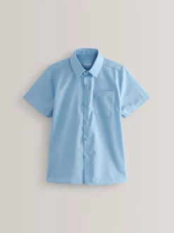 Shirts*Next - Verpakking van 2 schooloverhemden met korte mouwen (3-17jr) Blauw