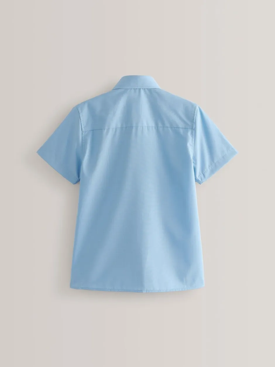 Shirts*Next - Verpakking van 2 schooloverhemden met korte mouwen (3-17jr) Blauw