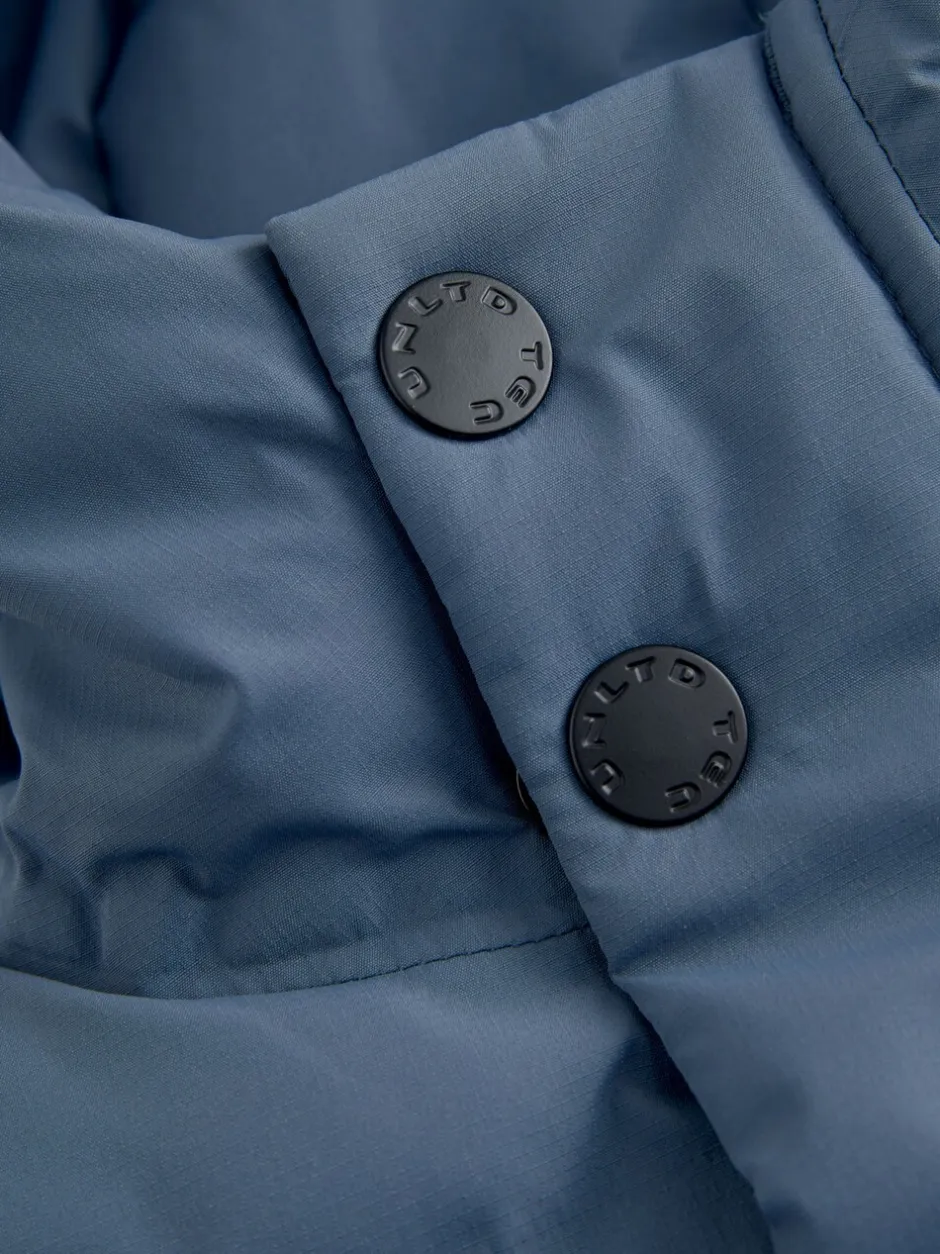 Schoolkleding|Jassen En Jacks|Next - Waterdichte lange pufferjas met fleecevoering (3-17jr) Blauw