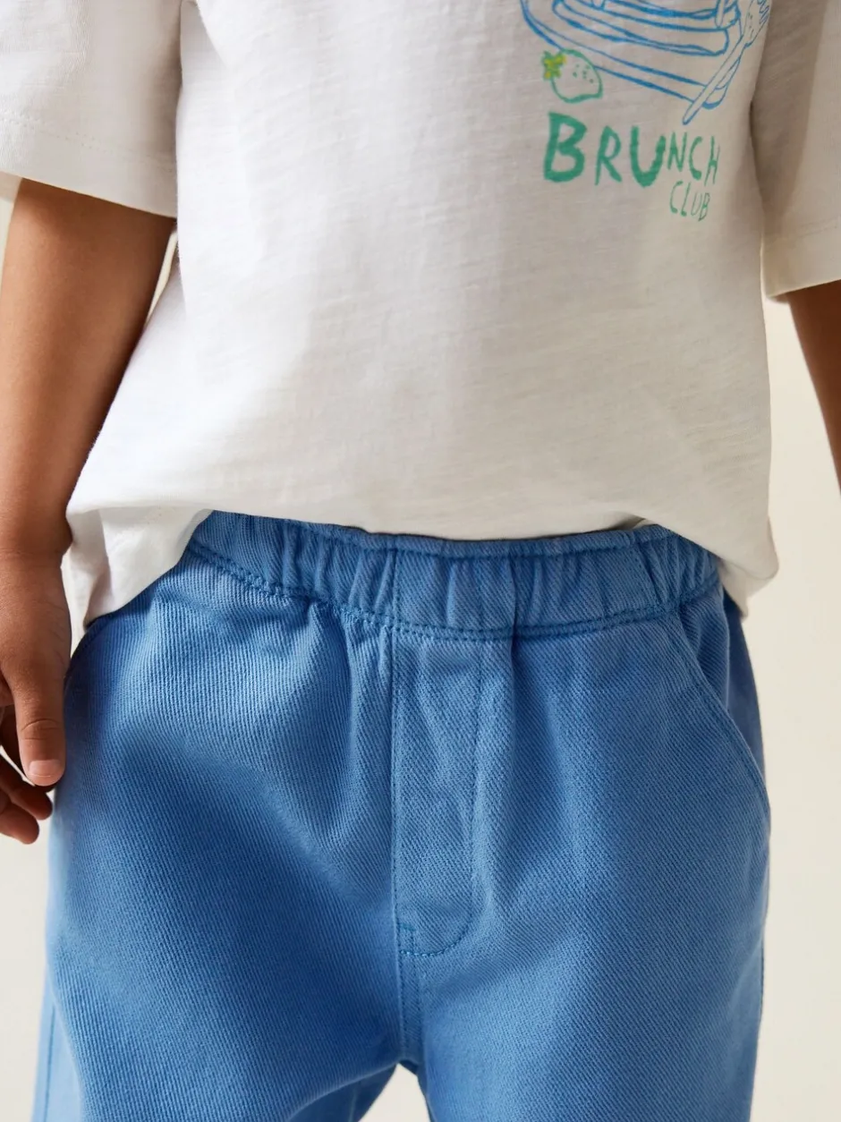 Broeken En Chino's*Next Blauw - Wijde broek met elastische taille (3mnd-7jr)