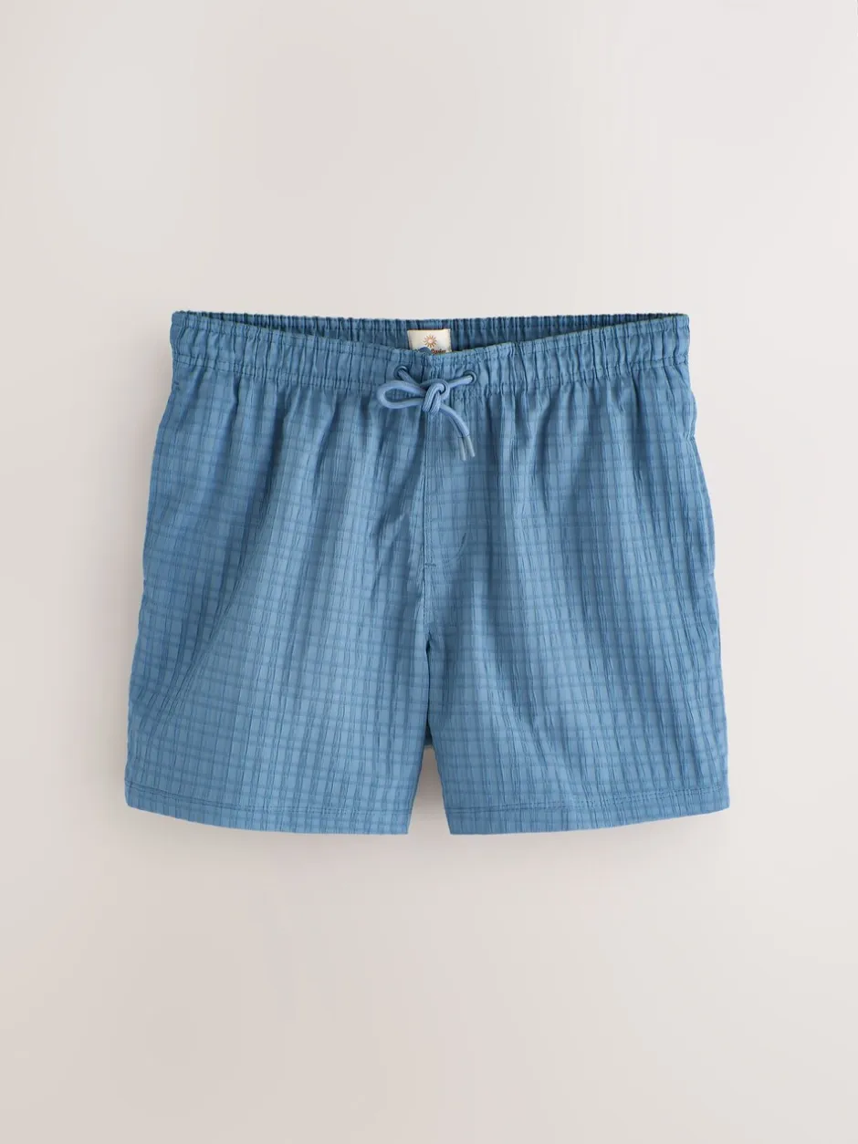 Badkleding*Next Blauw - Zwembroek met wafeltextuur