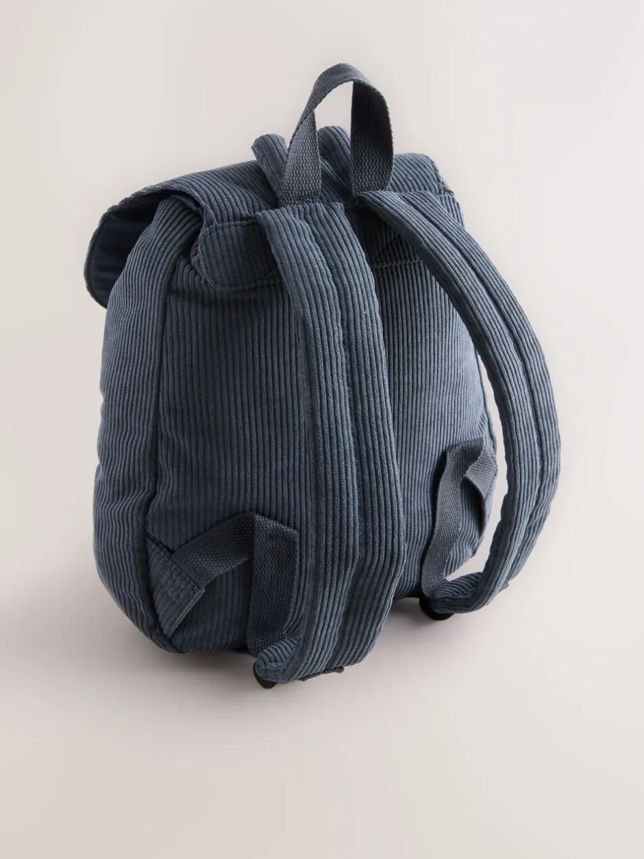 Tassen*Next Blauw corduroy - Monster Rugzak