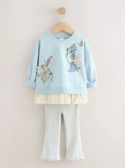 Tops|Sets En Combisets*Next - Set met top met lange mouwen en legging (3 mnd-7 jr) Blauw elfje